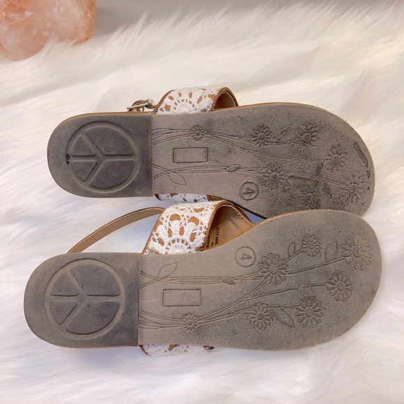 Cherokee Girls Sweet Summer Lace Sandals Size 4 - Picture 5 of 7